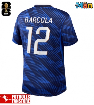 Frankrike Bradley Barcola #12 Hemmatröja VM 2026 Kortärmad